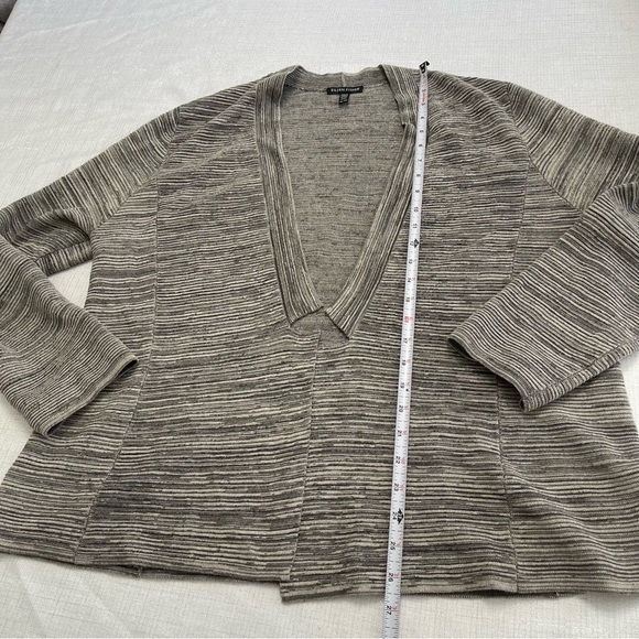 Eileen Fisher Women Gray Textured Cardigan. Organic cotton blend. Size XL - Picture 6 of 6